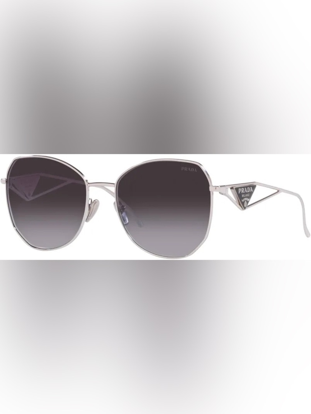Prada PR 57YS Sunglasses - Silver Frame w/logos